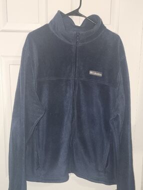 Columbia Dark Blue Full-Zip Fleece Jacket